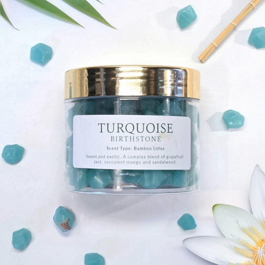 turquoise wax melts blue green color