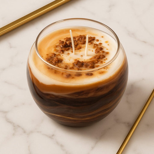 Golden Vein Agate Candle image 0