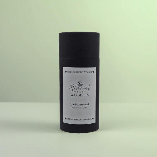 Diamond white crystal wax melts product - April birthstone - premium scent control