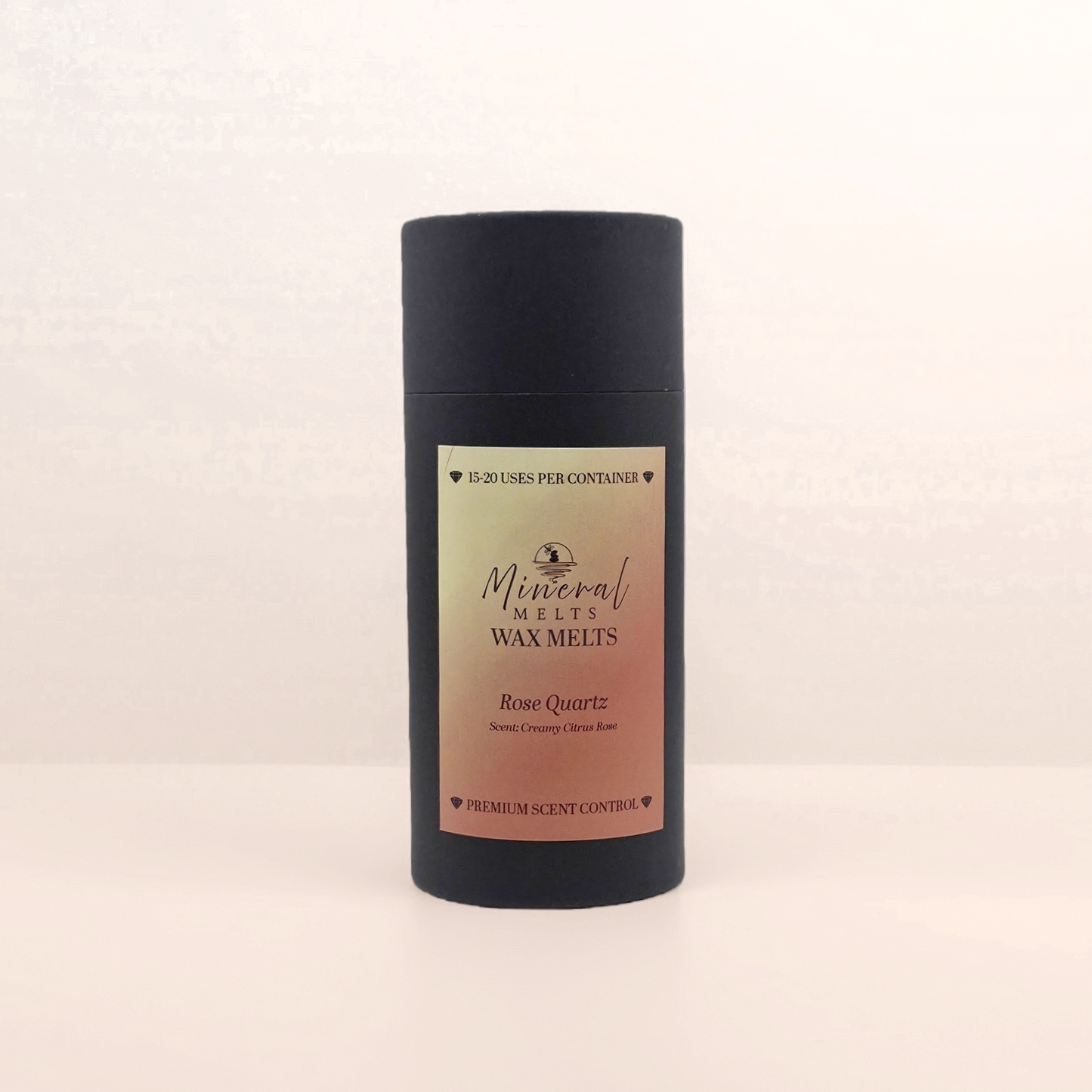 Rose Quartz crystal wax melts product - pink rose scent - love and compassion