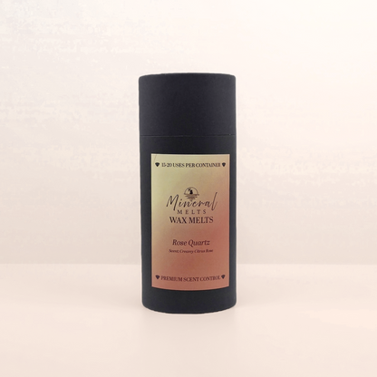 Rose Quartz crystal wax melts product - pink rose scent - love and compassion