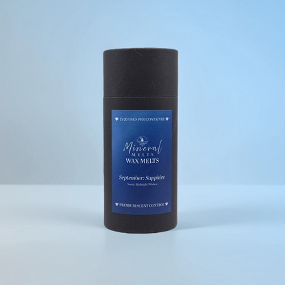 Sapphire crystal wax melts product - September birthstone - evening scent