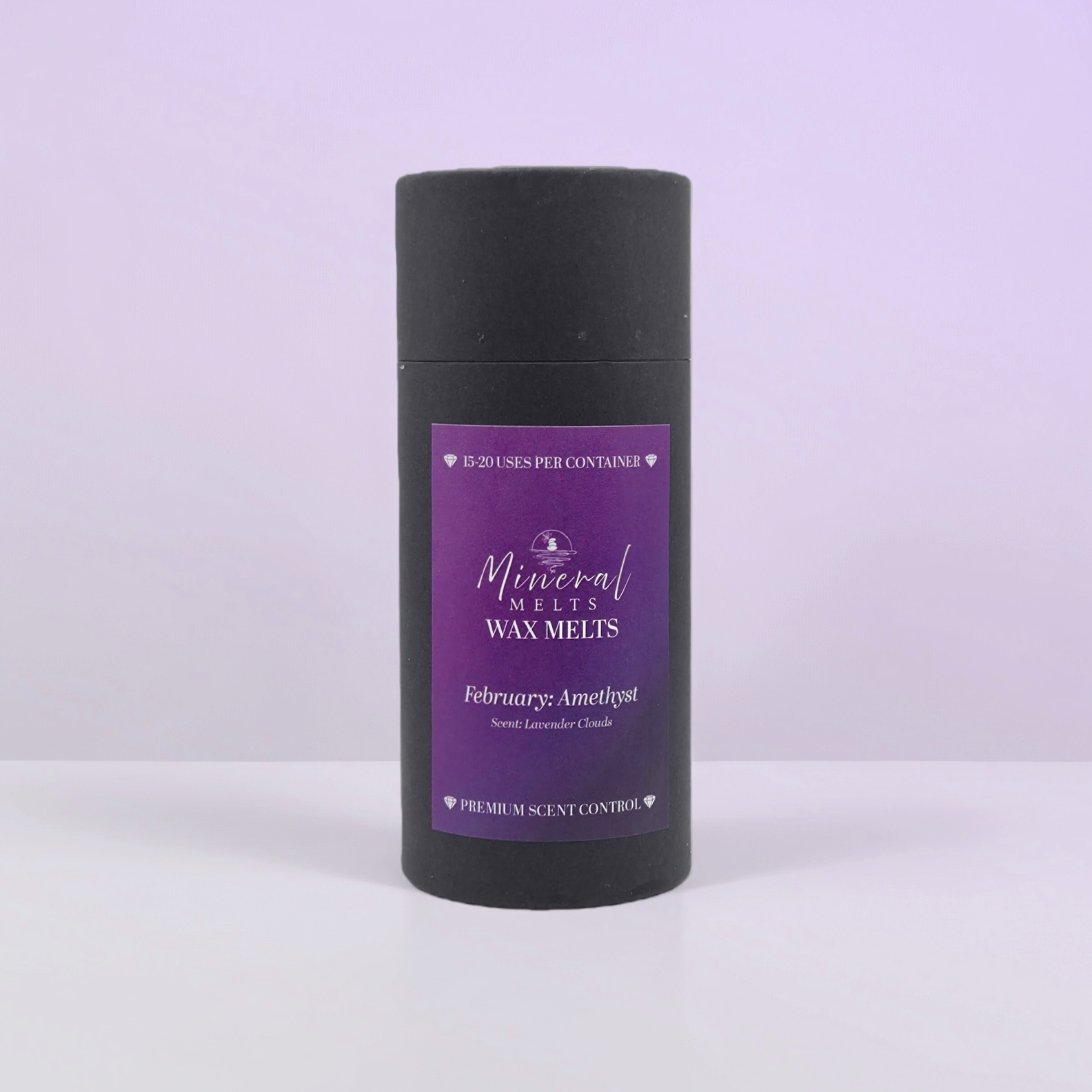 Amethyst crystal wax melts product - lavender clouds scent - February birthstone