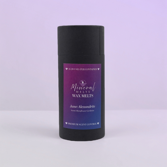 Alexandrite purple crystal wax melts product - June birthstone - floral scent