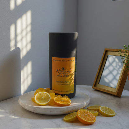 Topaz November birthstone wax melts with citrus spices - autumn scent - handmade soy wax